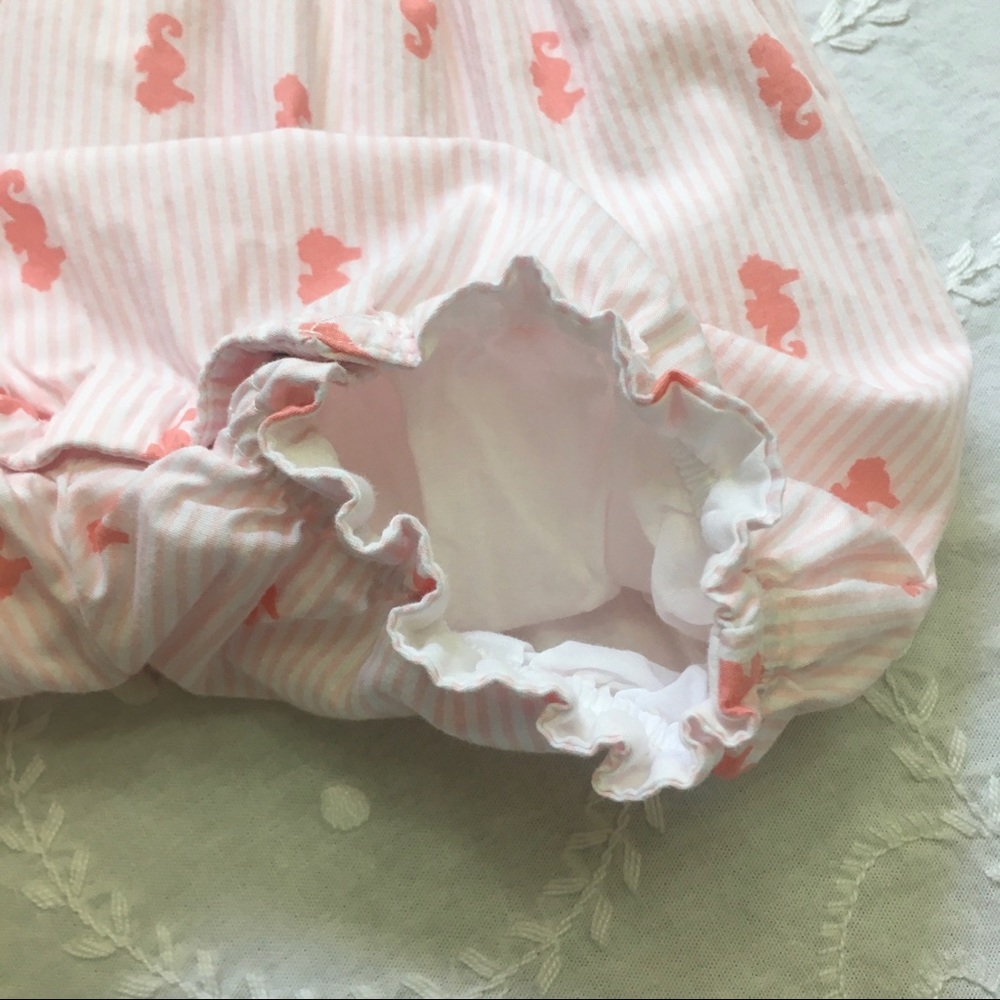 Gymboree Sun Romper w/ Seahorse Print - Picture 3 of 5